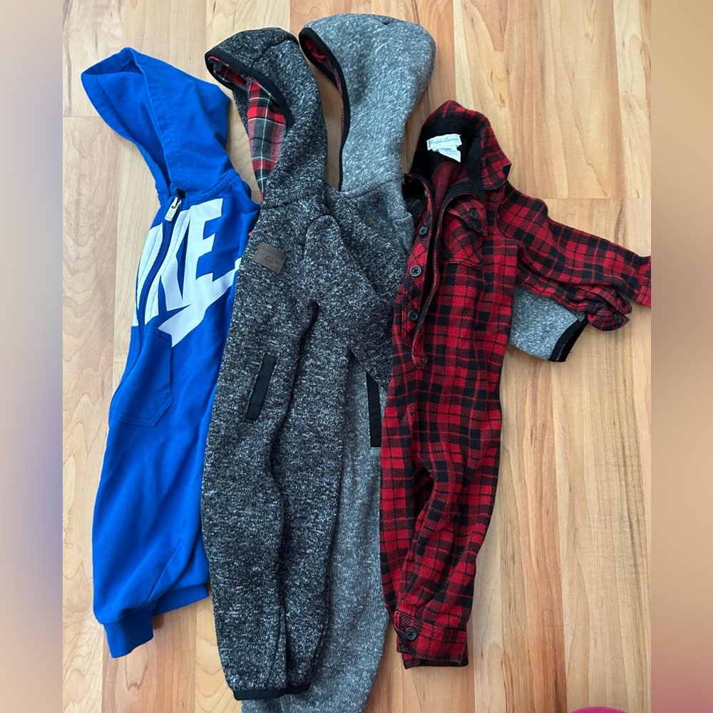 Bundle of Four Onesies in Various Sizes